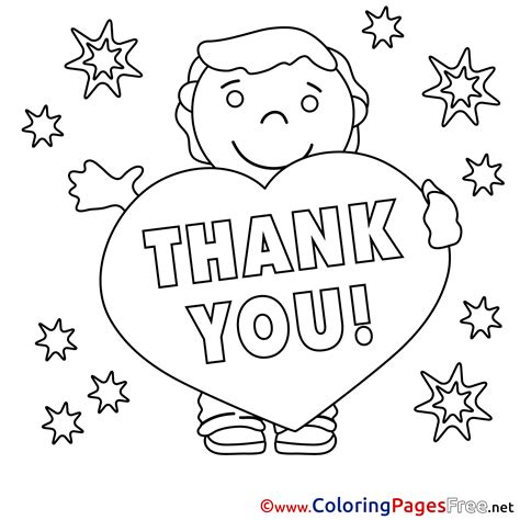 Thank You Printable Coloring Pages